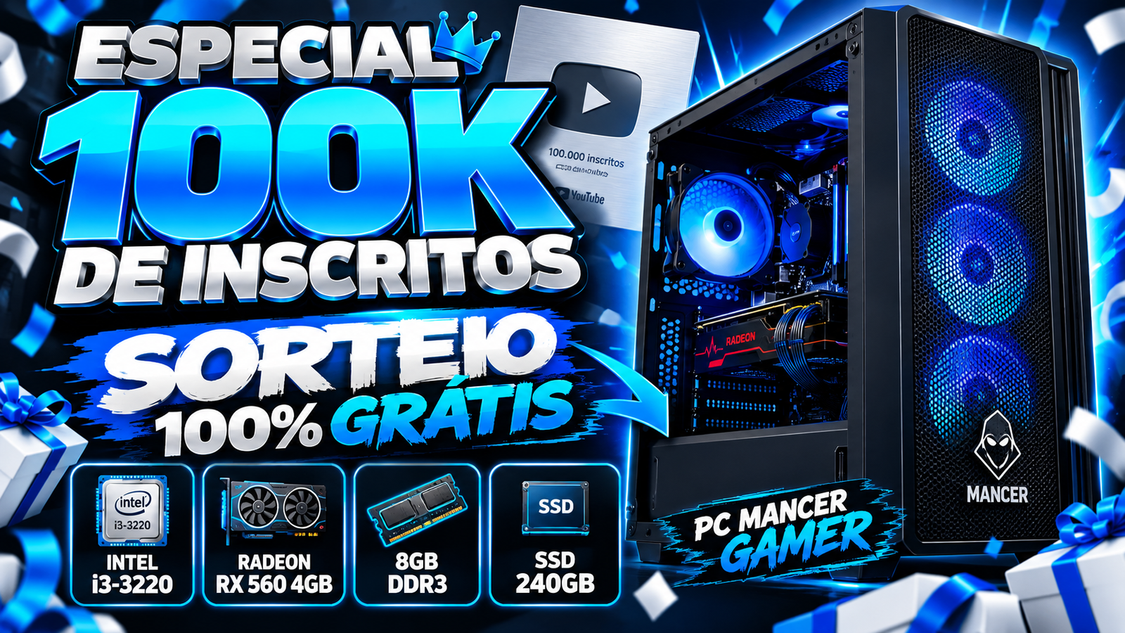Sorteio PC Mancer Gamer